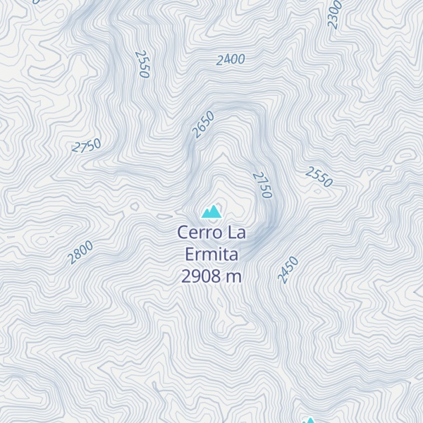 Map of Cerro La Ermita