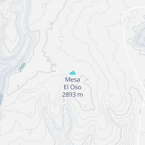Map of Mesa El Oso