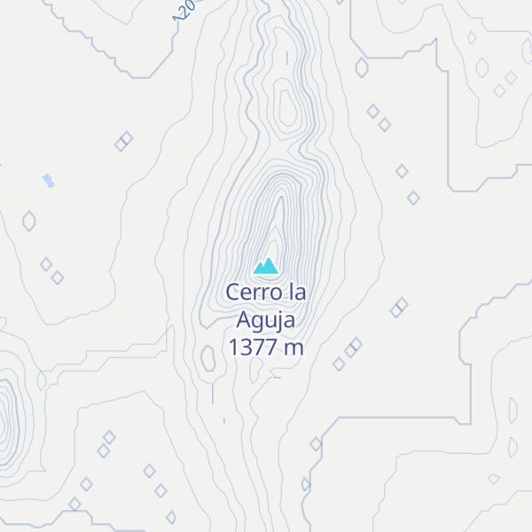 Map of Cerro la Aguja