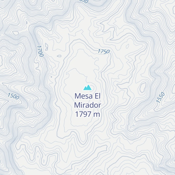 Map of Mesa El Mirador