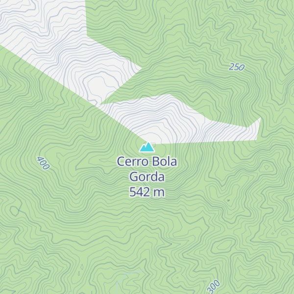 Map of Cerro Bola Gorda