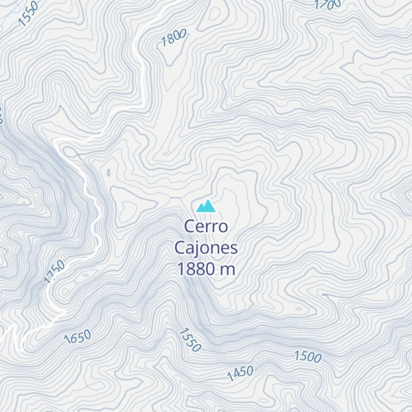 Map of Cerro Cajones