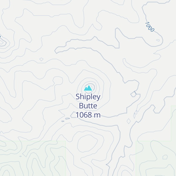 Map of Shipley Butte