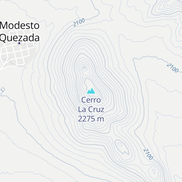 Map of Cerro La Cruz