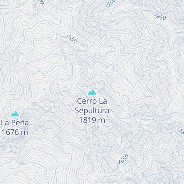 Map of Cerro La Sepultura