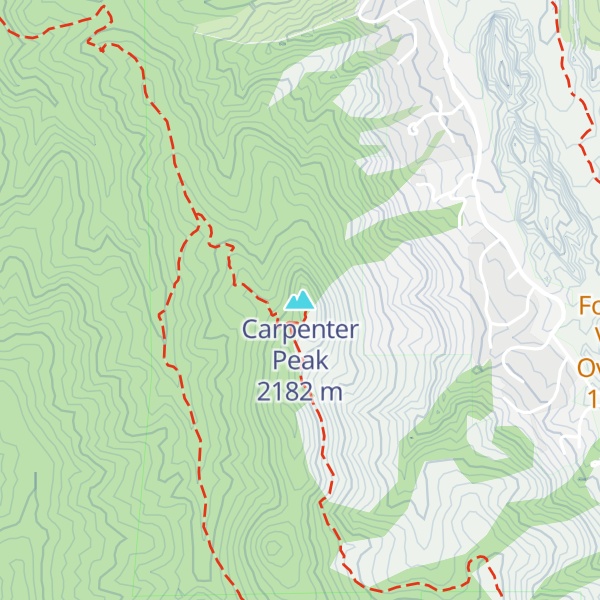 Map of Carpenter Peak