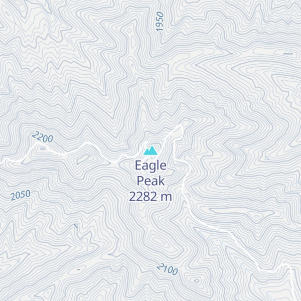 Map of Eagle Peak