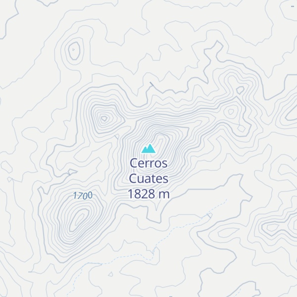 Map of Cerros Cuates
