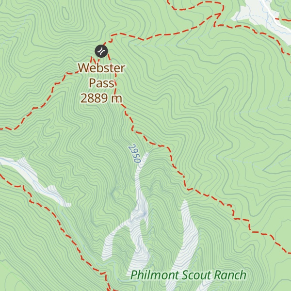 Map of Lookout Peak