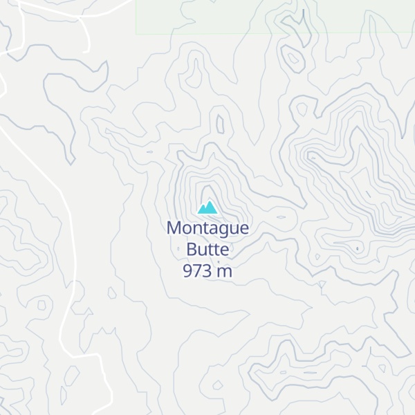 Map of Montague Butte