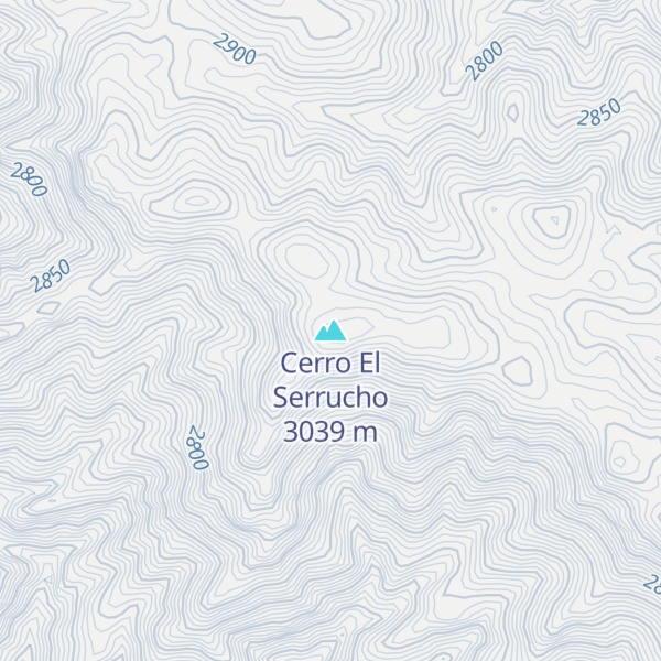 Map of Cerro El Serrucho