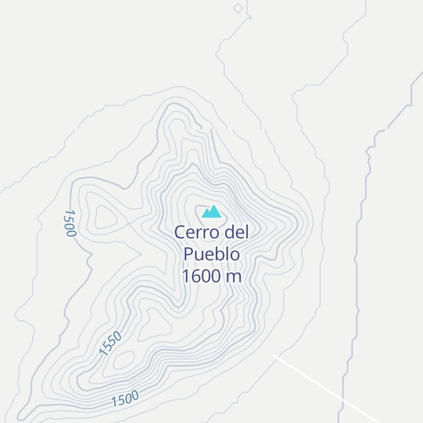 Map of Cerro del Pueblo