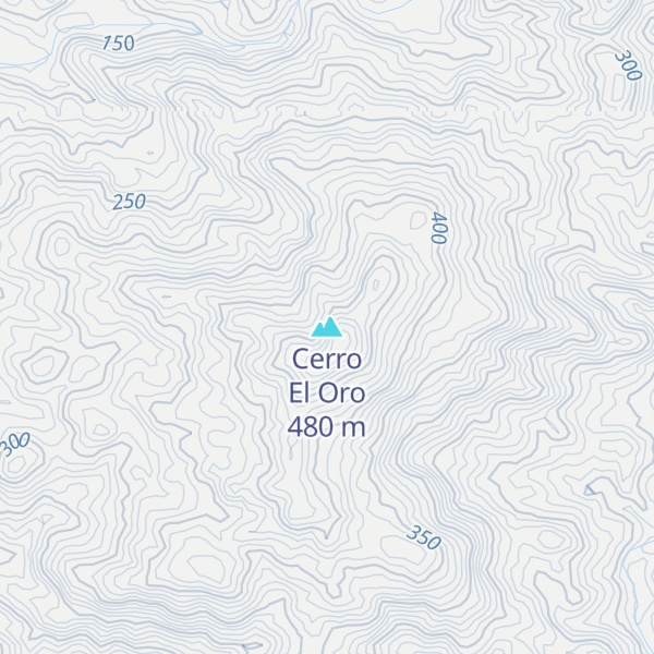 Map of Cerro El Oro