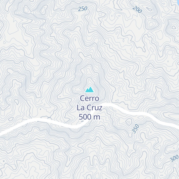 Map of Cerro La Cruz