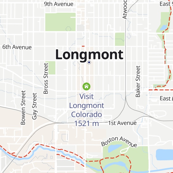 Map of Visit Longmont Colorado