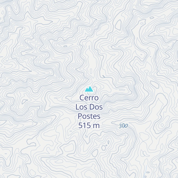 Map of Cerro Los Dos Postes