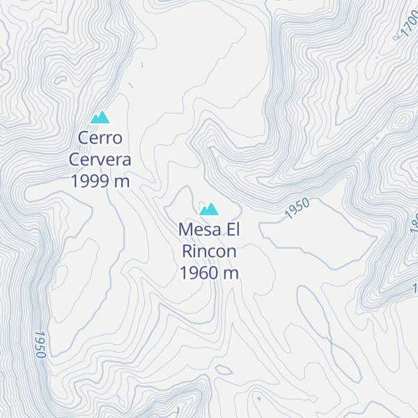Map of Mesa El Rincon