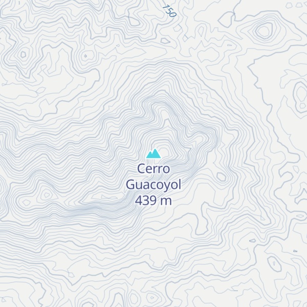 Map of Cerro Guacoyol