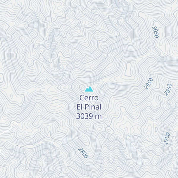 Map of Cerro El Pinal