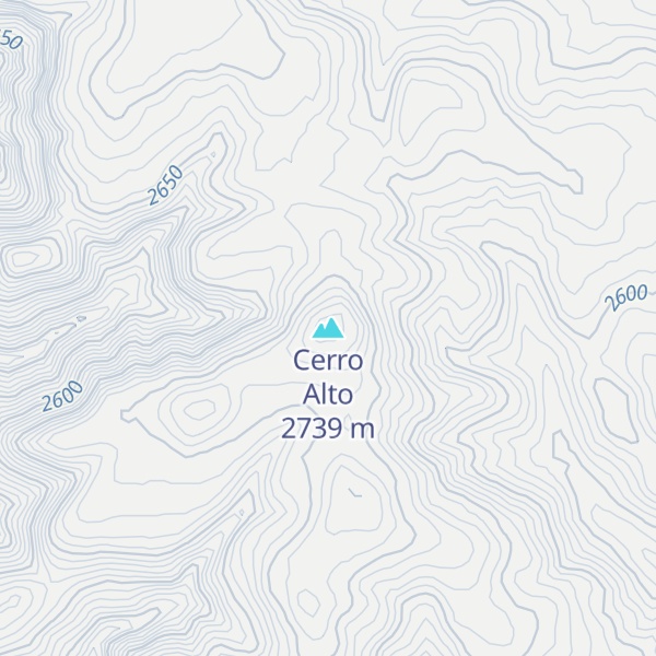 Map of Cerro Alto