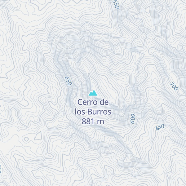 Map of Cerro de los Burros