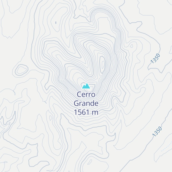 Map of Cerro Grande
