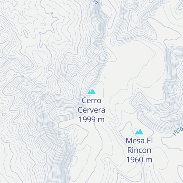 Map of Cerro Cervera