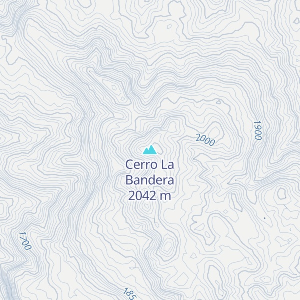 Map of Cerro La Bandera