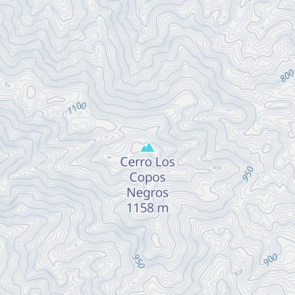 Map of Cerro Los Copos Negros