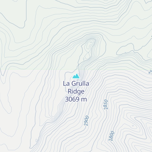 Map of La Grulla Ridge