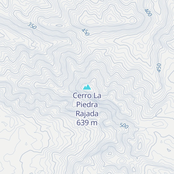 Map of Cerro La Piedra Rajada