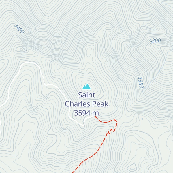 Map of Saint Charles Peak