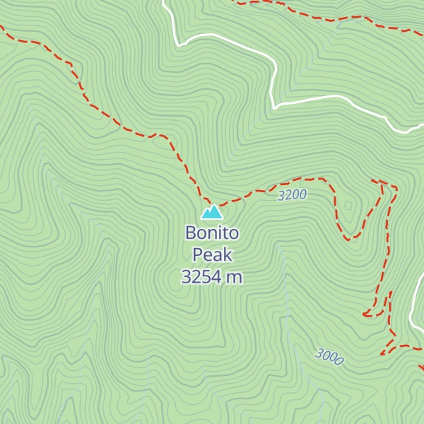 Map of Bonito Peak