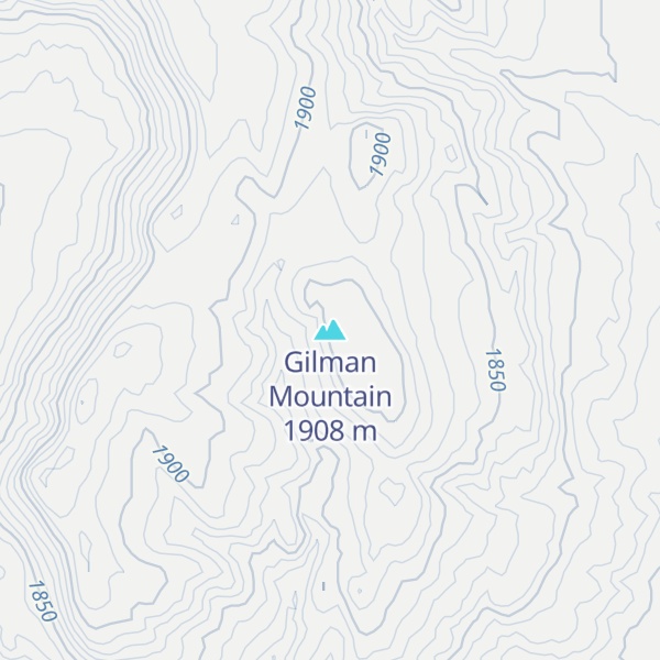 Map of Gilman Mountain