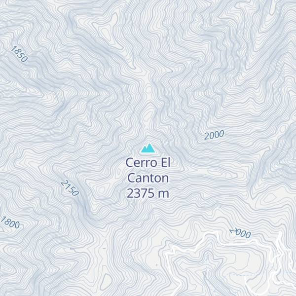 Map of Cerro El Canton