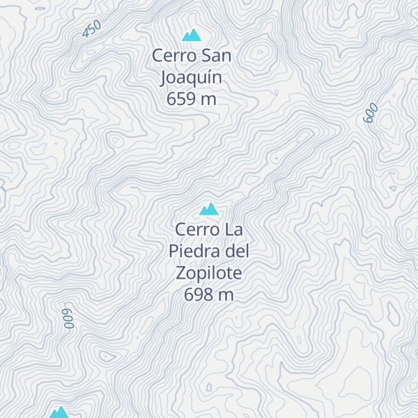 Map of Cerro La Piedra del Zopilote