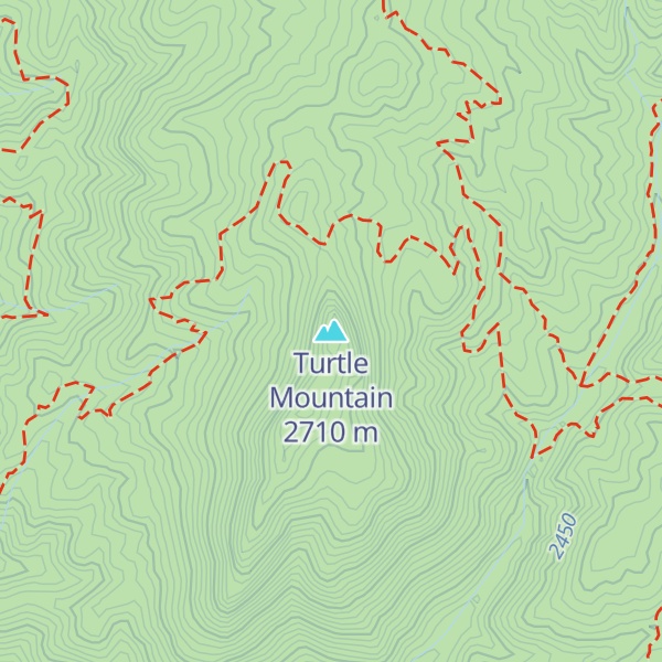 Map of Turtle Mountain