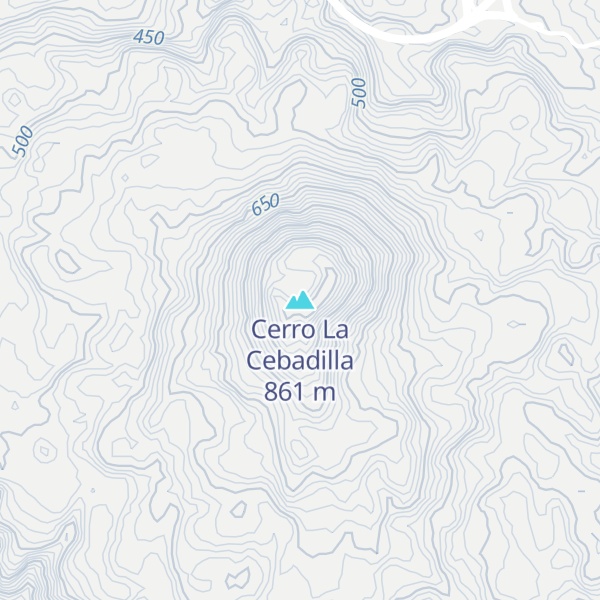 Map of Cerro La Cebadilla