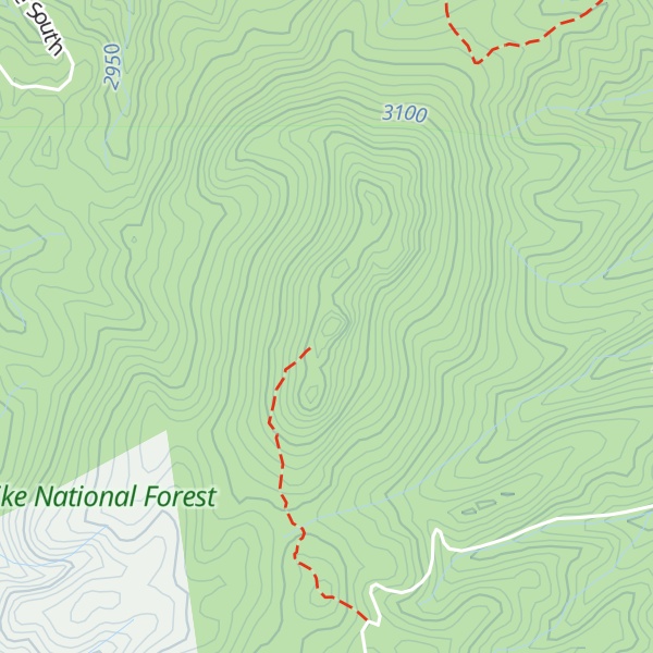 Map of Raspberry Mountain