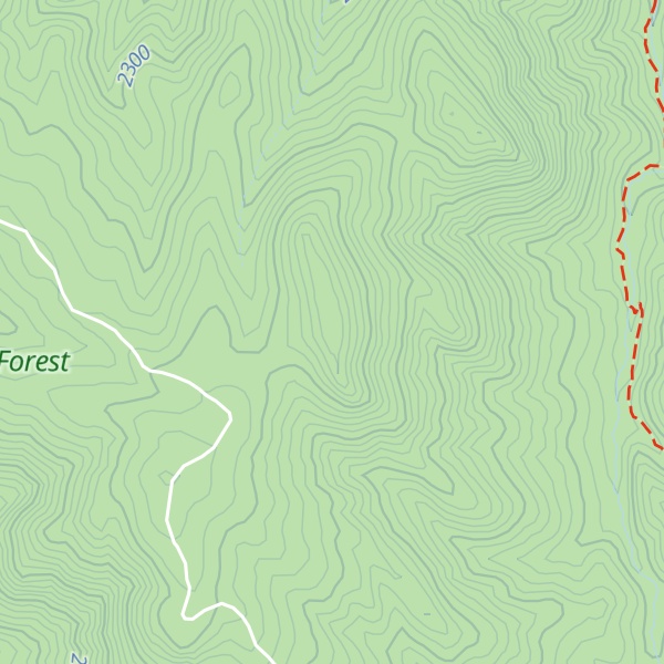 Map of Bennett Mountain