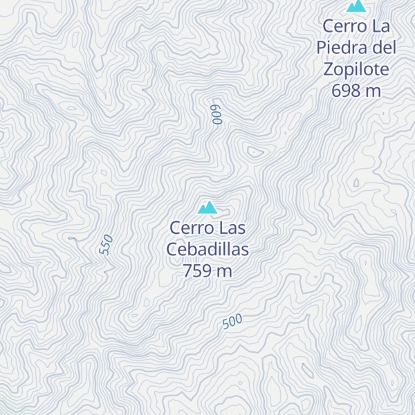Map of Cerro Las Cebadillas
