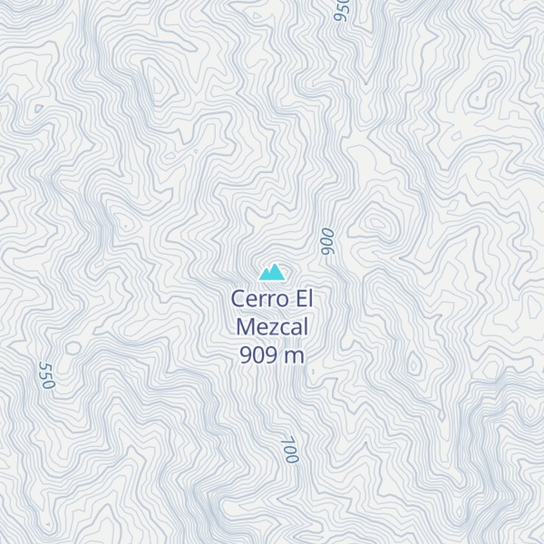 Map of Cerro El Mezcal