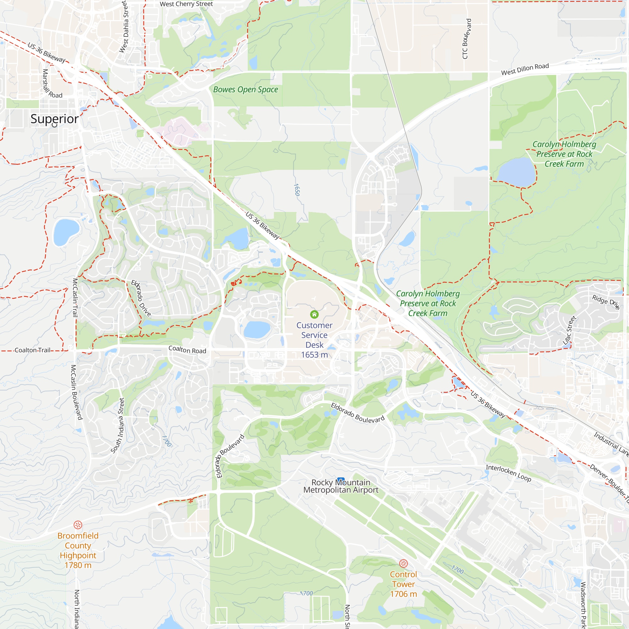 Customer Service Desk map