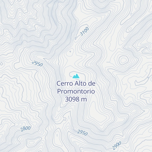 Map of Cerro Alto de Promontorio
