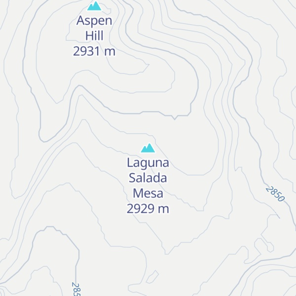 Map of Laguna Salada Mesa