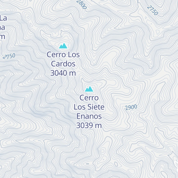 Map of Cerro Los Siete Enanos
