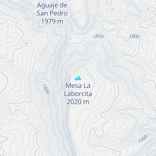 Map of Mesa La Laborcita