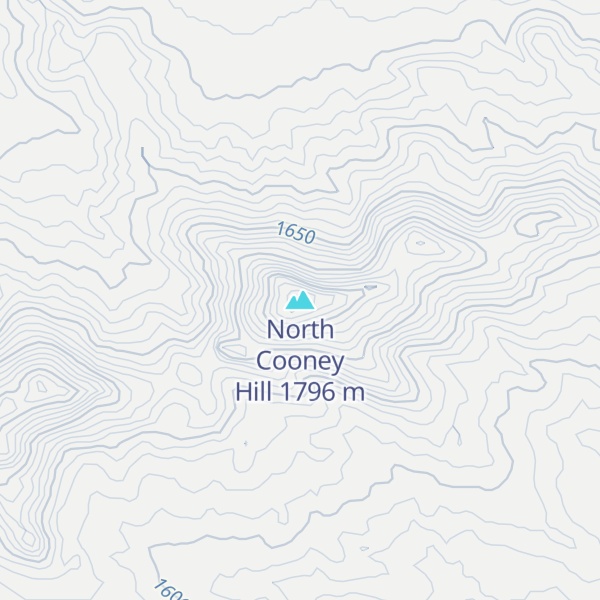 Map of North Cooney Hill