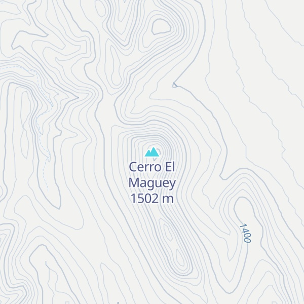 Map of Cerro El Maguey