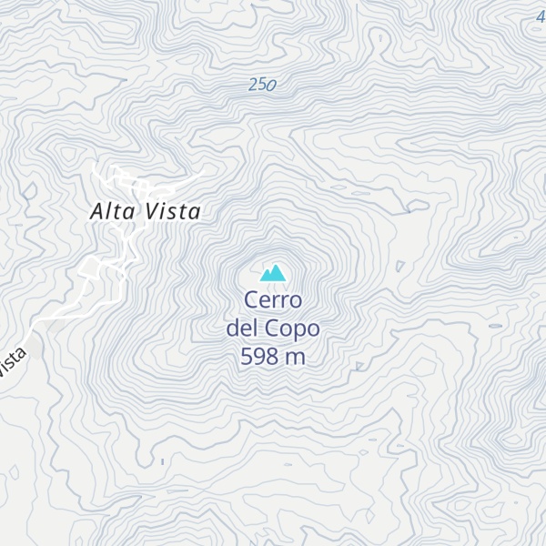 Map of Cerro del Copo